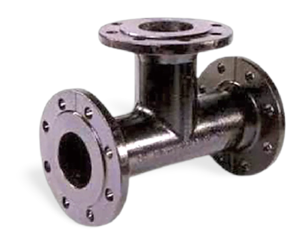 Acid piping tee